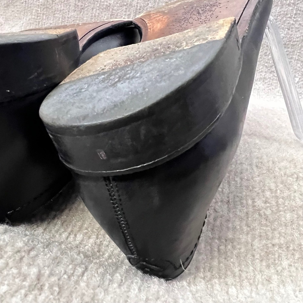 John Varvatos Black Leather Slip On Loafer Shoes Men Hand Made Italy Size 10 - Picture 16 of 16